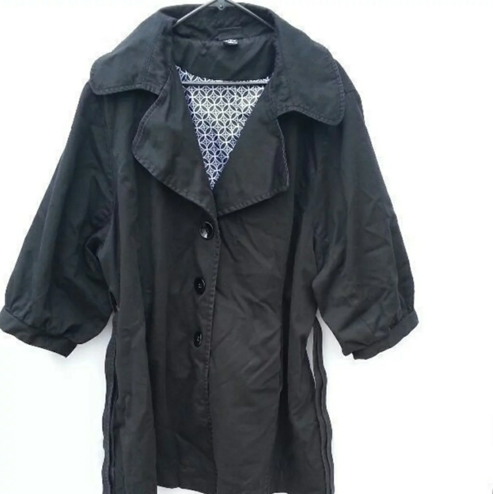TORRID Black Trenchcoat size 4
